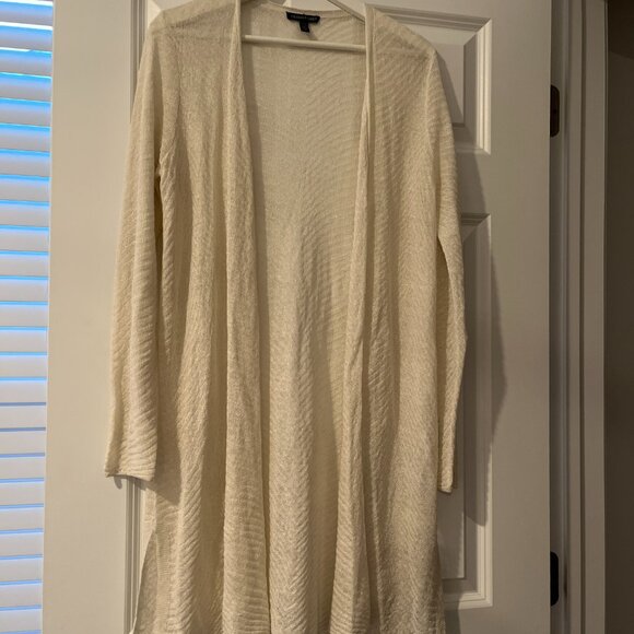 Eileen Fisher Sheer Hemp Open Cardigan Small Petite (S/P) Worn Once - Picture 7 of 13